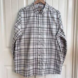 5.11 Tactical Mens Igor Plaid Long Sleeve Shirt in Gray Plaid, Size L